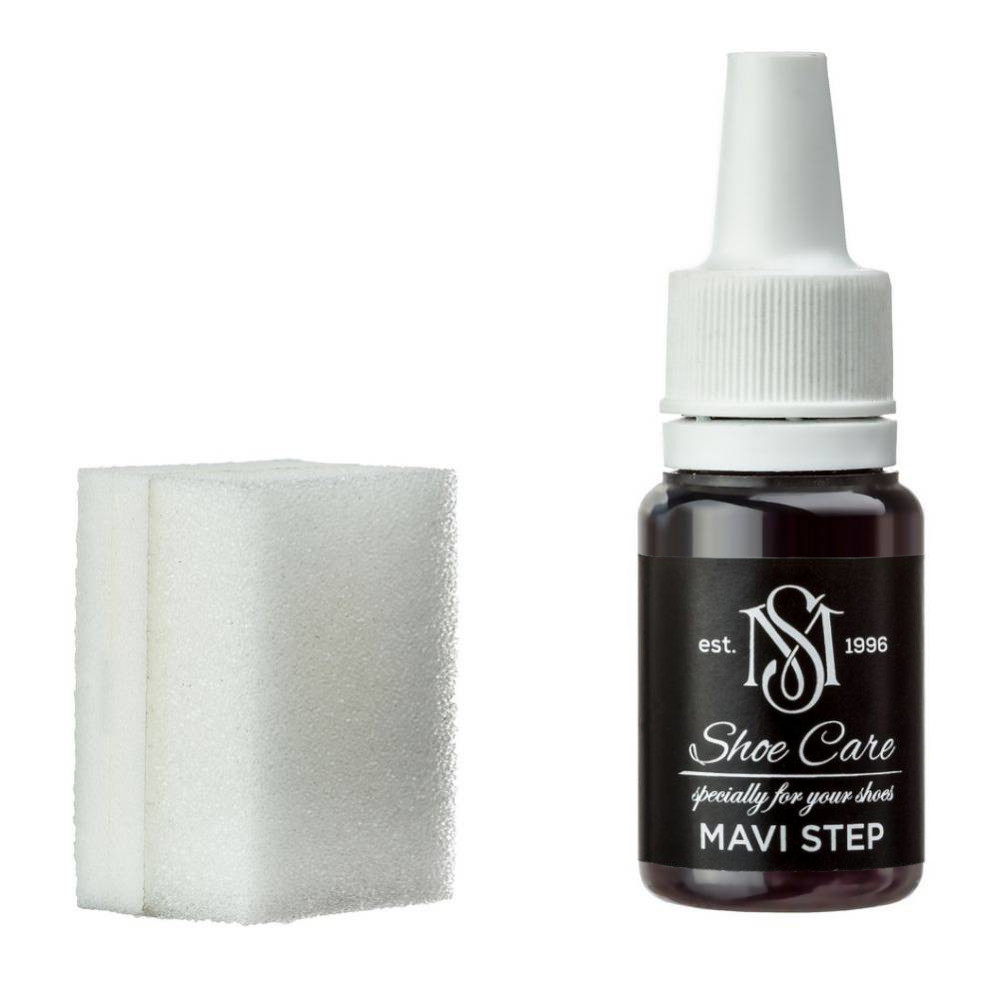 MAVI STEP Black Leather Dye Express Kit with Sponge 0.34 fl oz