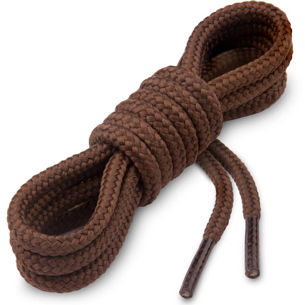 MAVI STEP Boots Thick Round Shoe Laces 320 Brown 39 inches (100 cm)