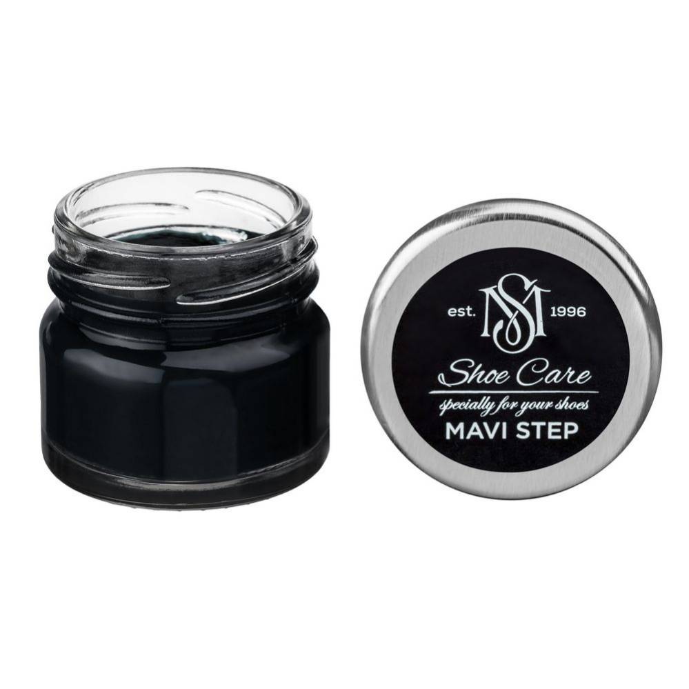 MAVI STEP Creme de Beaute Wax-Based Leather Shoe Cream 118 Black 0.85 fl oz