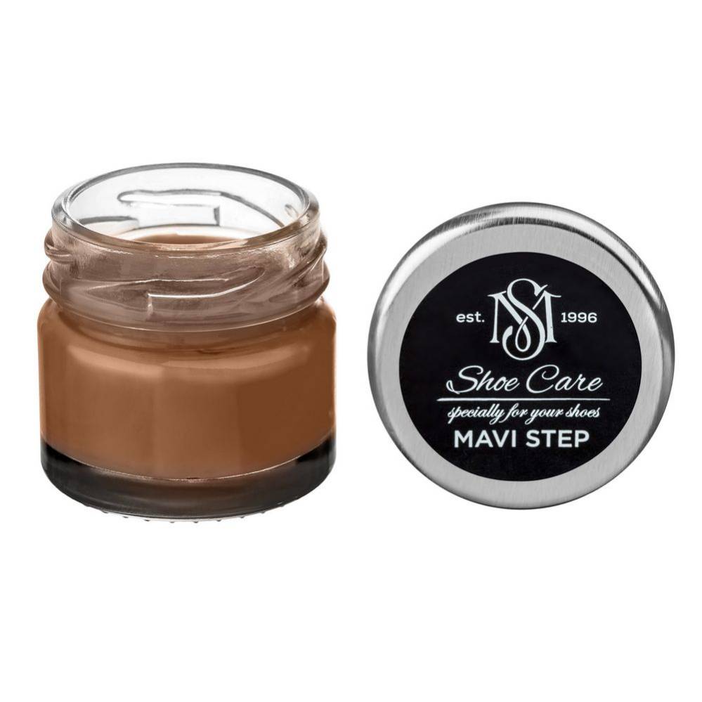 MAVI STEP Creme de Beaute Wax-Based Leather Shoe Cream 166 Camel 0.85 fl oz