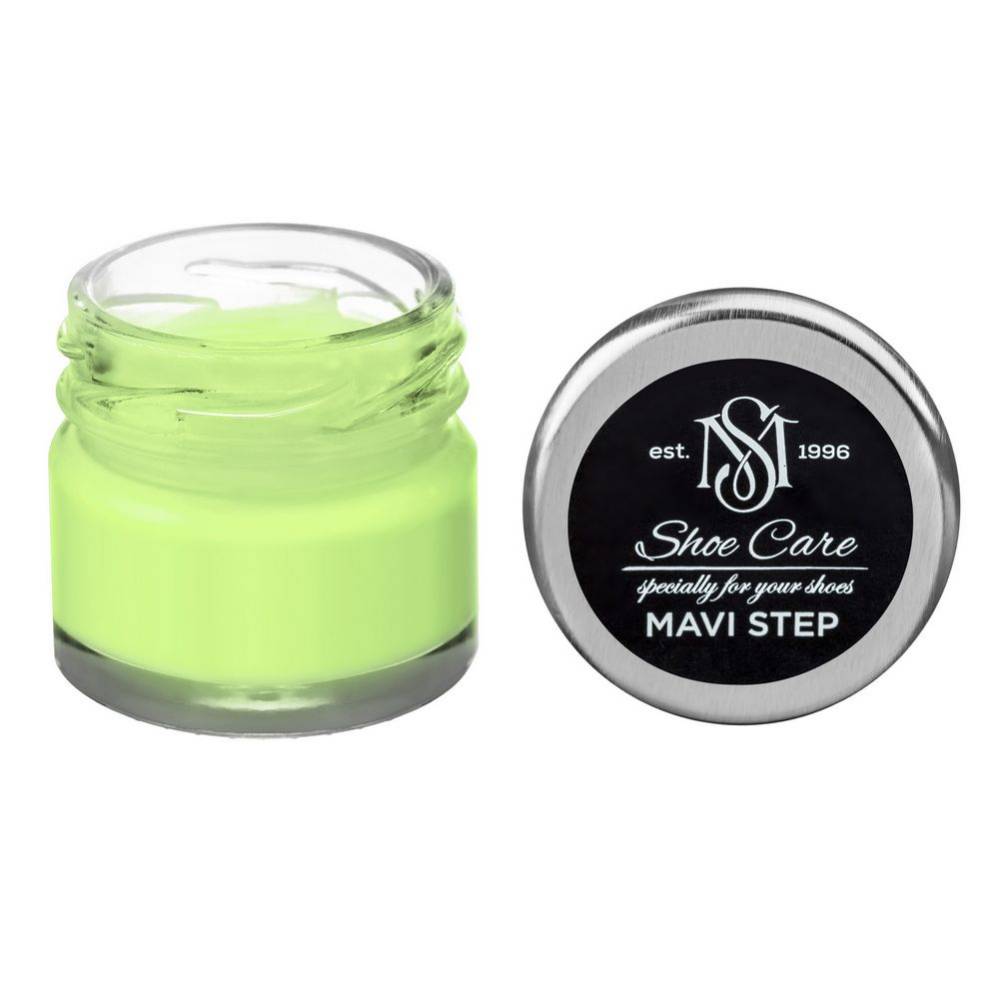MAVI STEP Creme de Beaute Wax-Based Leather Shoe Cream 173 Pale Green 0.85 fl oz