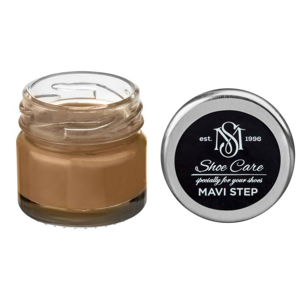 MAVI STEP Creme de Beaute Wax-Based Leather Shoe Cream 178 Beech 0.85 fl oz