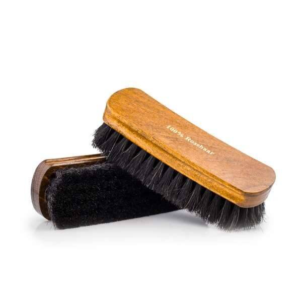 Black horsehair brush for polishing MAVI STEP Hayley shoes