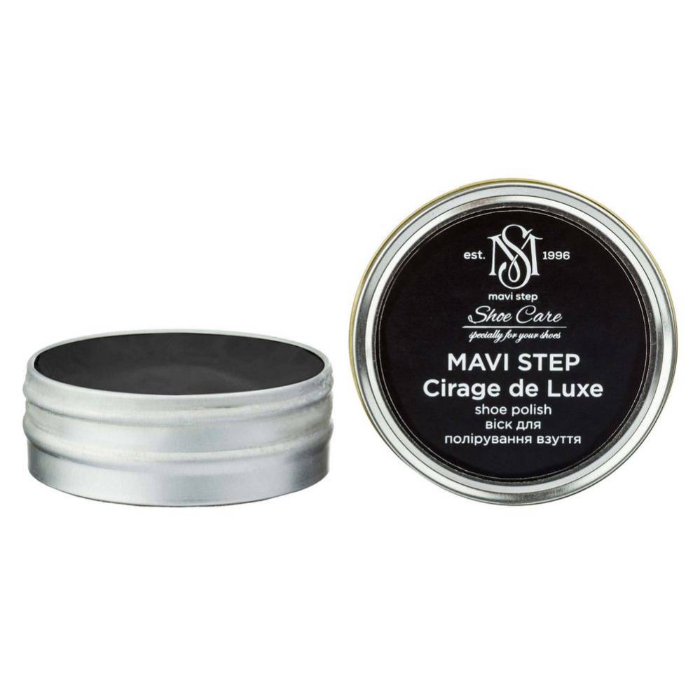 MAVI STEP Cirage de Luxe Leather Shoe Polish 0.85 fl oz 118 Black