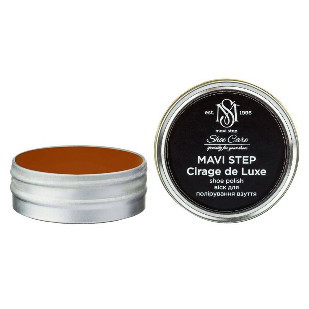 MAVI STEP Cirage de Luxe Leather Shoe Polish 0.85 fl oz 322 Bright Chestnut