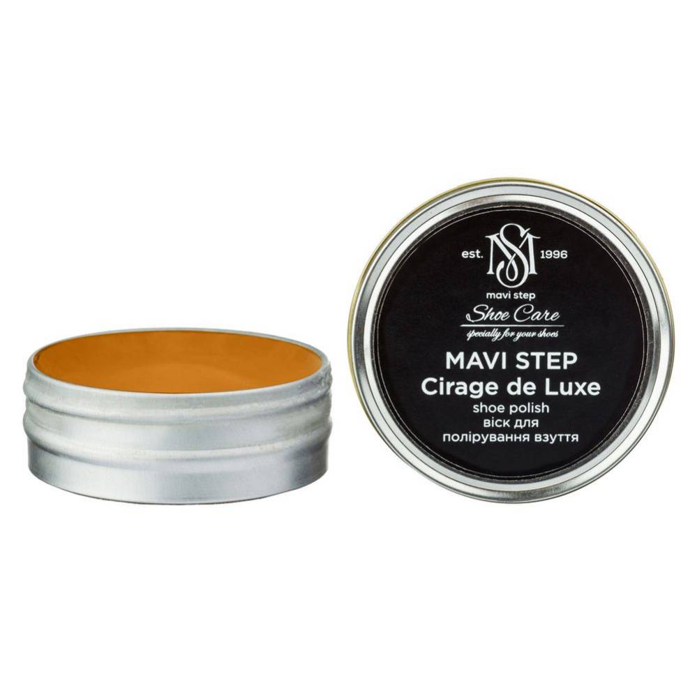 MAVI STEP Cirage de Luxe Leather Shoe Polish 0.85 fl oz 331 Red Yellow Brown