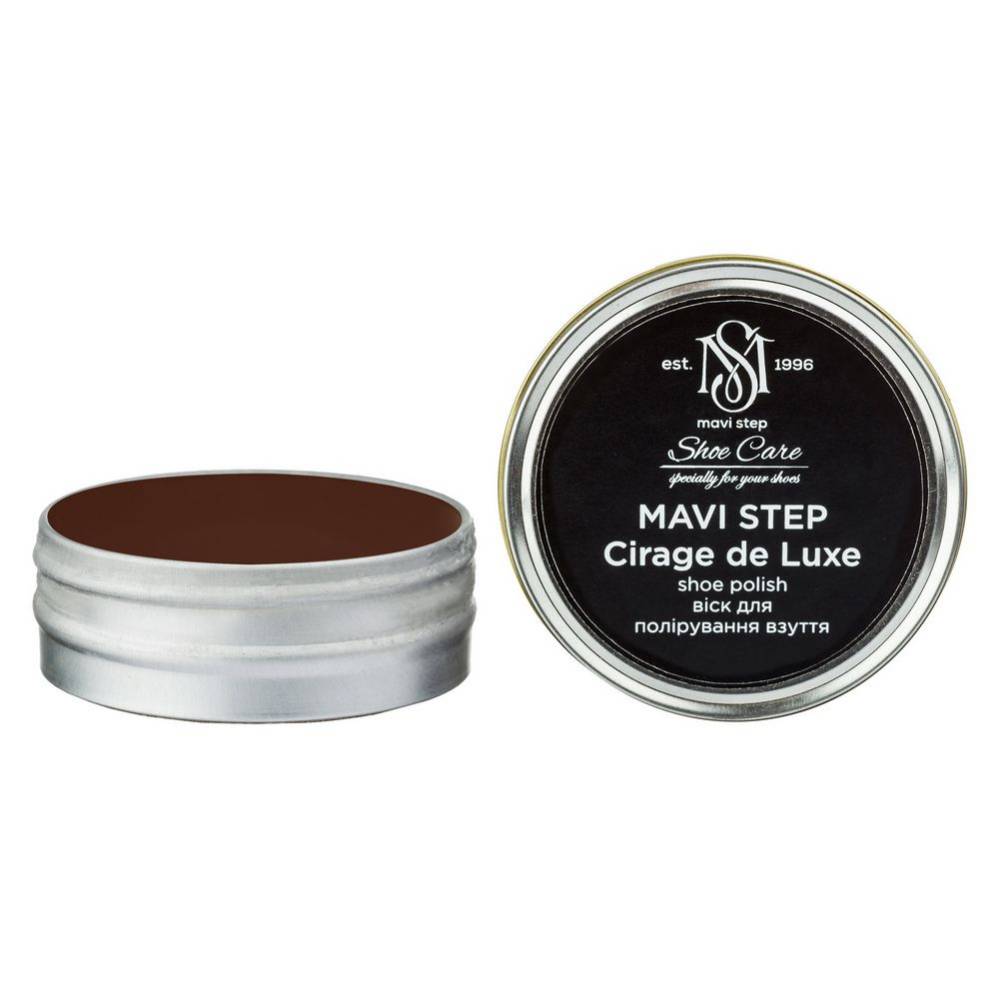 MAVI STEP Cirage de Luxe Leather Shoe Polish 0.85 fl oz 337 Dark Brown