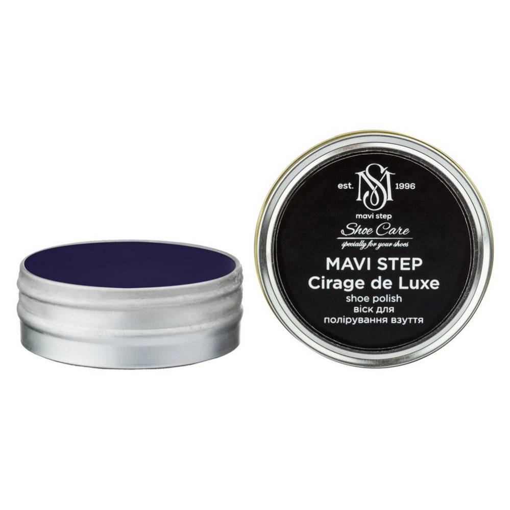 MAVI STEP Cirage de Luxe Leather Shoe Polish 0.85 fl oz 345 Bright Midnight