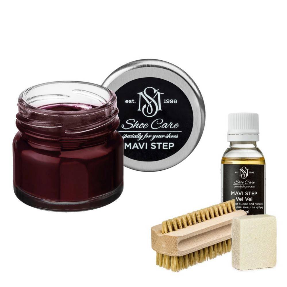 MAVI STEP Aurora Suede and Nubuck Shoe Care Kit 111 Burgundy