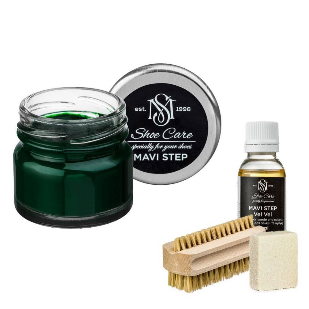 MAVI STEP Aurora Suede and Nubuck Shoe Care Kit 113 Green