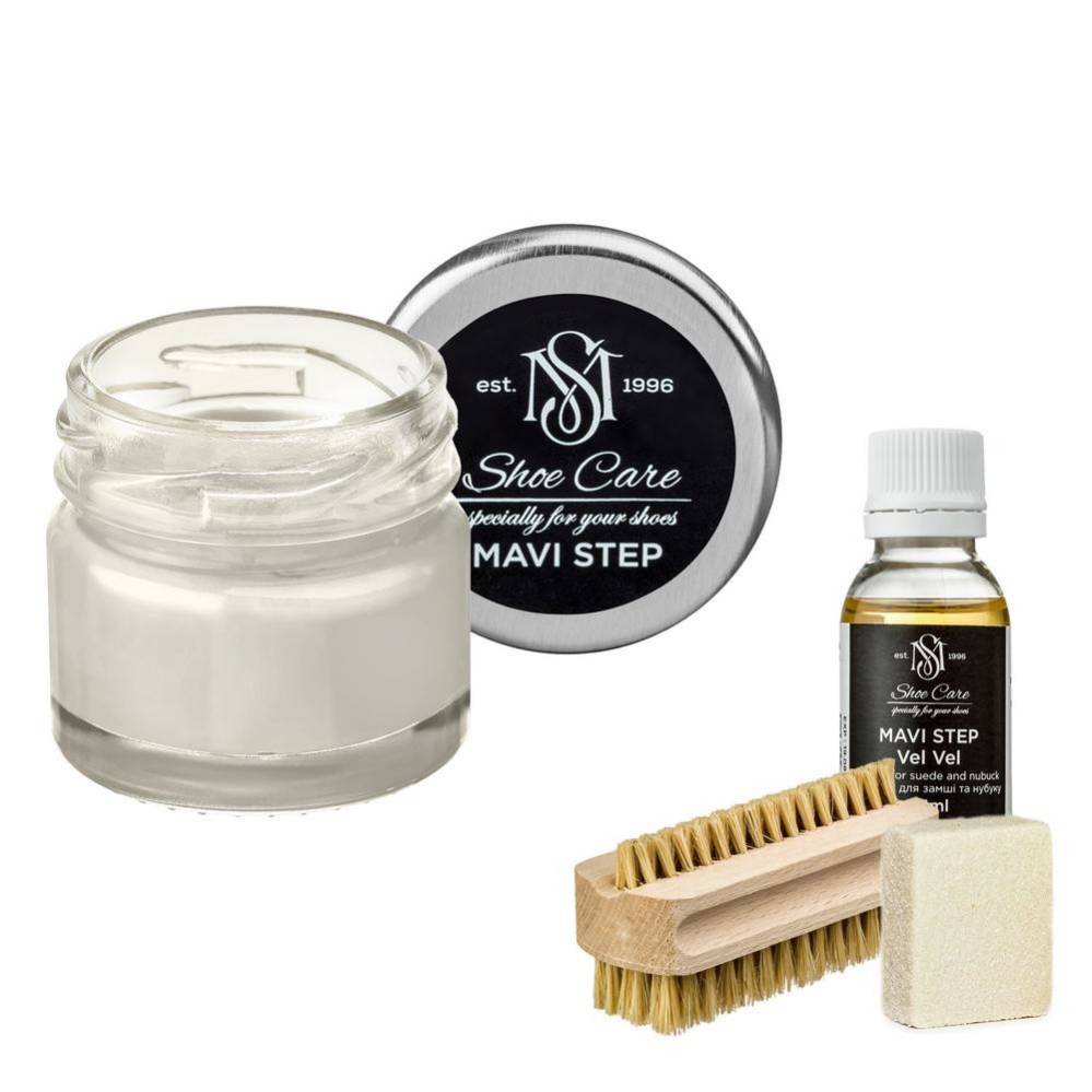 MAVI STEP Aurora Suede and Nubuck Shoe Care Kit 119 Pale Grey
