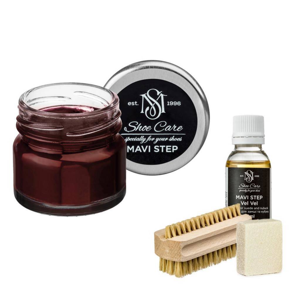 MAVI STEP Aurora Suede and Nubuck Shoe Care Kit 139 Medium Brown