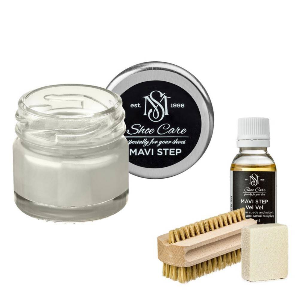 MAVI STEP Aurora Suede and Nubuck Shoe Care Kit 140 Misty Grey