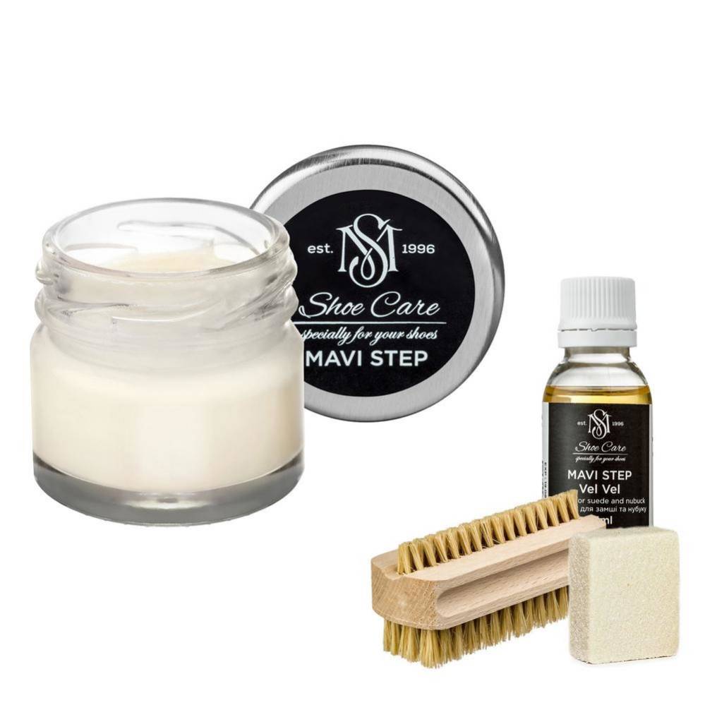 MAVI STEP Aurora Suede and Nubuck Shoe Care Kit 153 Eggshell