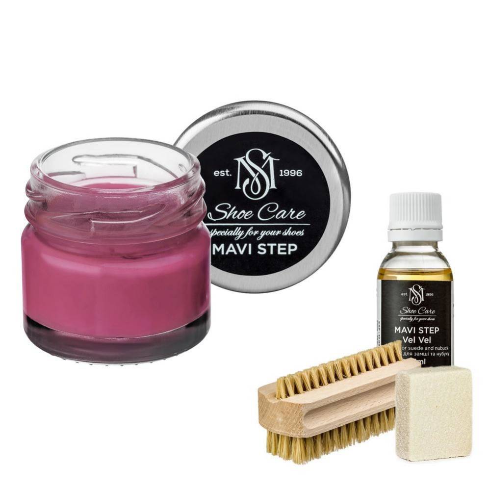 MAVI STEP Aurora Suede and Nubuck Shoe Care Kit 160 Pink
