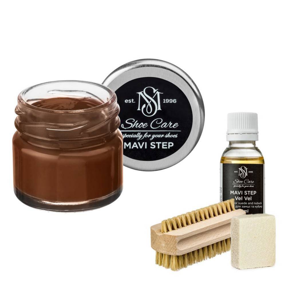 MAVI STEP Aurora Suede and Nubuck Shoe Care Kit 168 Whiskey