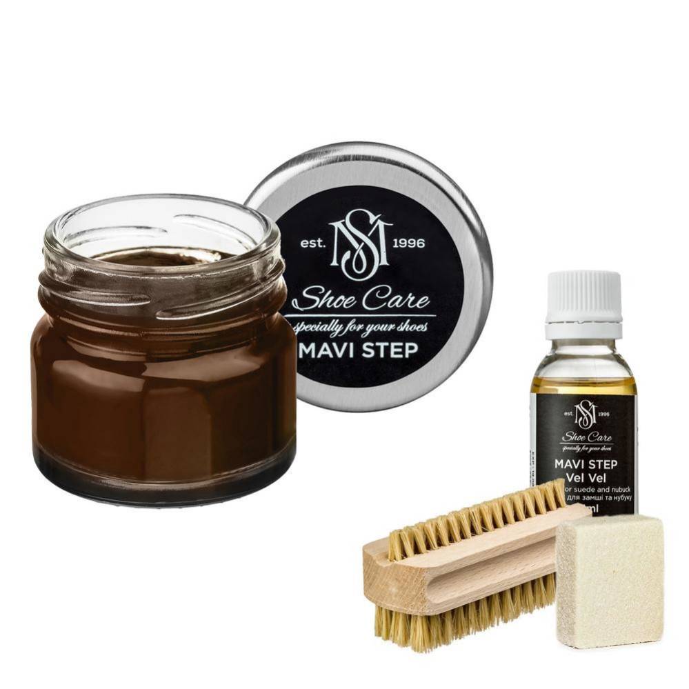 MAVI STEP Aurora Suede and Nubuck Shoe Care Kit 169 Russet