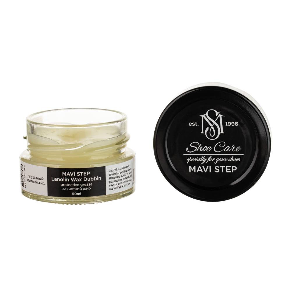 MAVI STEP Lanolin Wax Dubbin Premium Leather Grease 1.69 fl oz